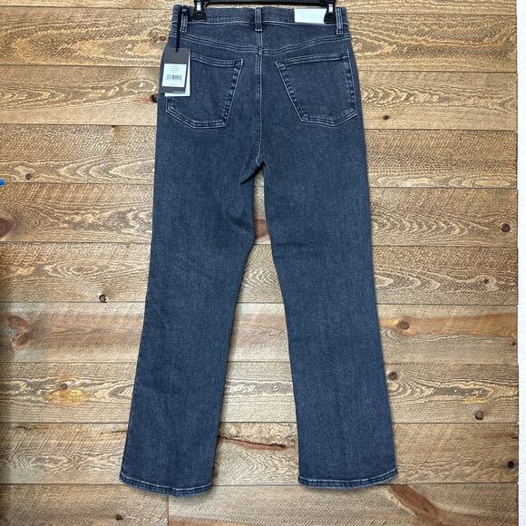 RE/DONE 70's Crop Boot Jeans in Stoned Noir Size 29 NWT - Picture 7 of 13